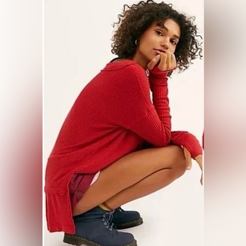 NWT Free People North Shore Thermal Tunic Top Size S